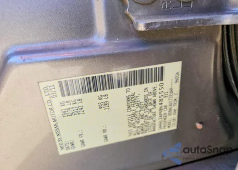 2011 Nissan Altima Base from USA, damaged, VIN 1N4AL2AP4BN485550